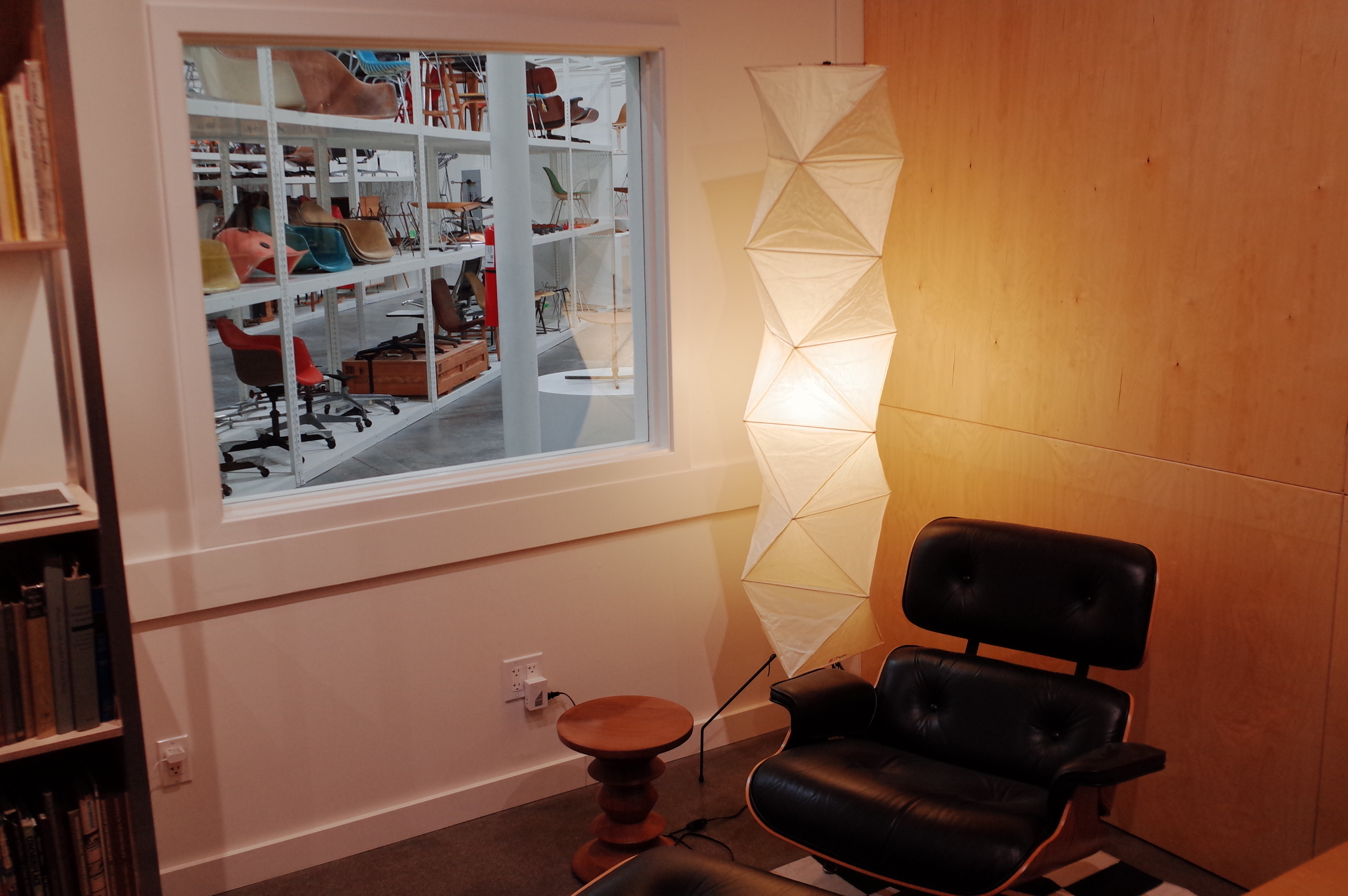 View into the chair archive from the reading room